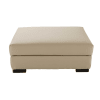 Pouf per divano beige-grigio chiaro modulabile in cotone